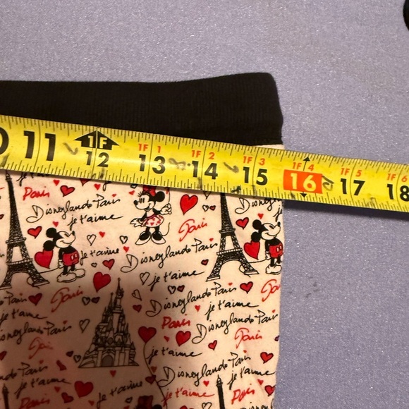 (Like New)Disneyland Paris Women's Heart Print Mickey Mouse Pajama Pants - Picture 5 of 6
